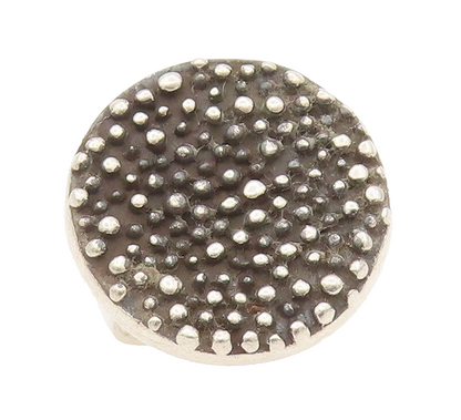 925 Sterling Silver Vintage Ring Minimalist Solid Round Beaded  Sz 6  RG27943