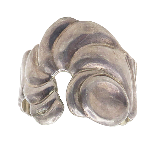 MEXICO 925 Sterling Silver  Vintage Shiny Dark Tone Cuff Bracelet  BT7230
