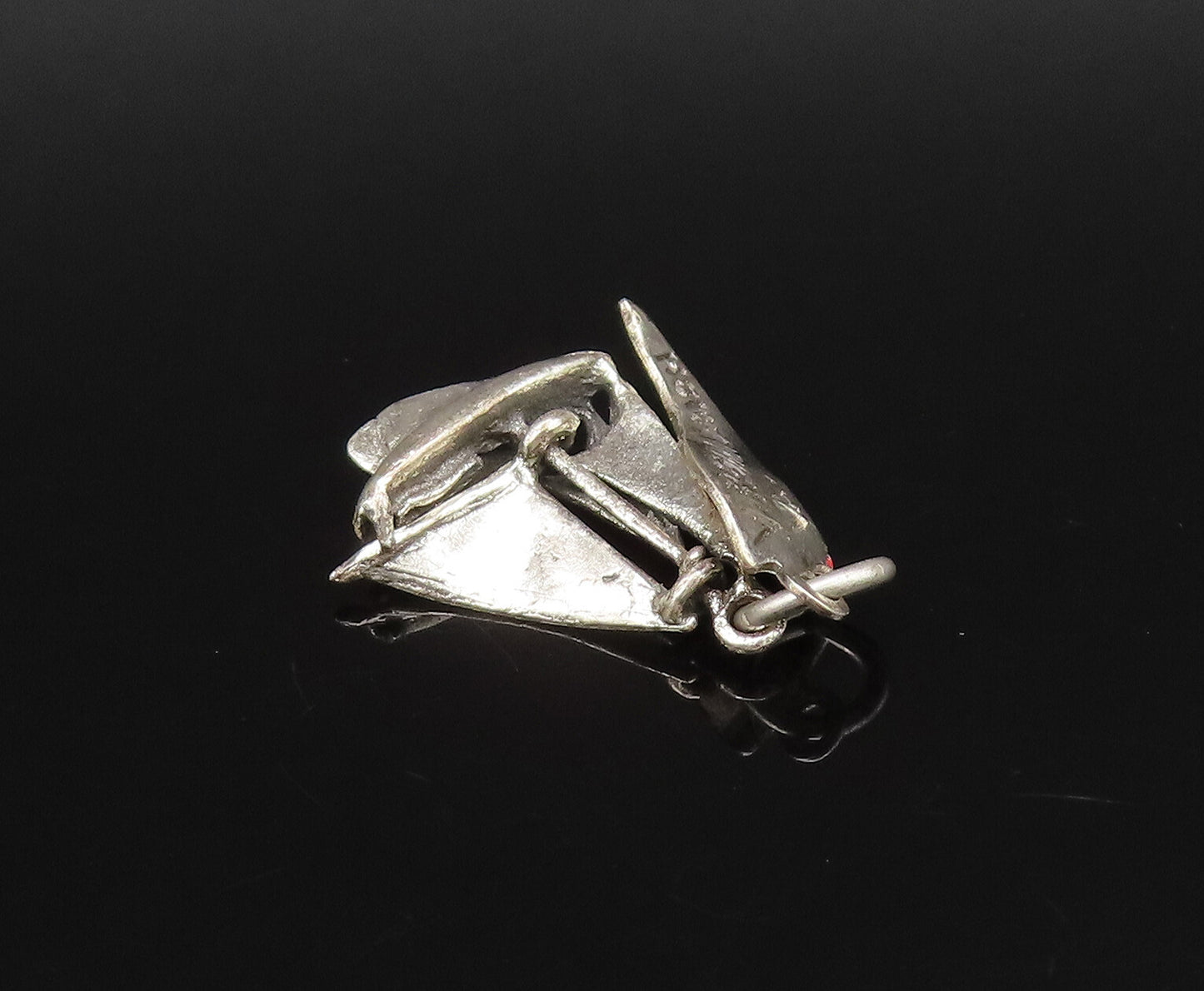 925 Sterling Silver  Vintage Virginia Beach Sailboat Charm Pendant  PT21580