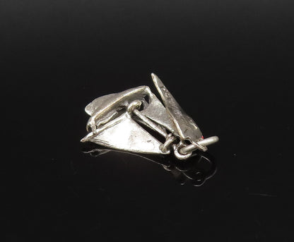 925 Sterling Silver  Vintage Virginia Beach Sailboat Charm Pendant  PT21580