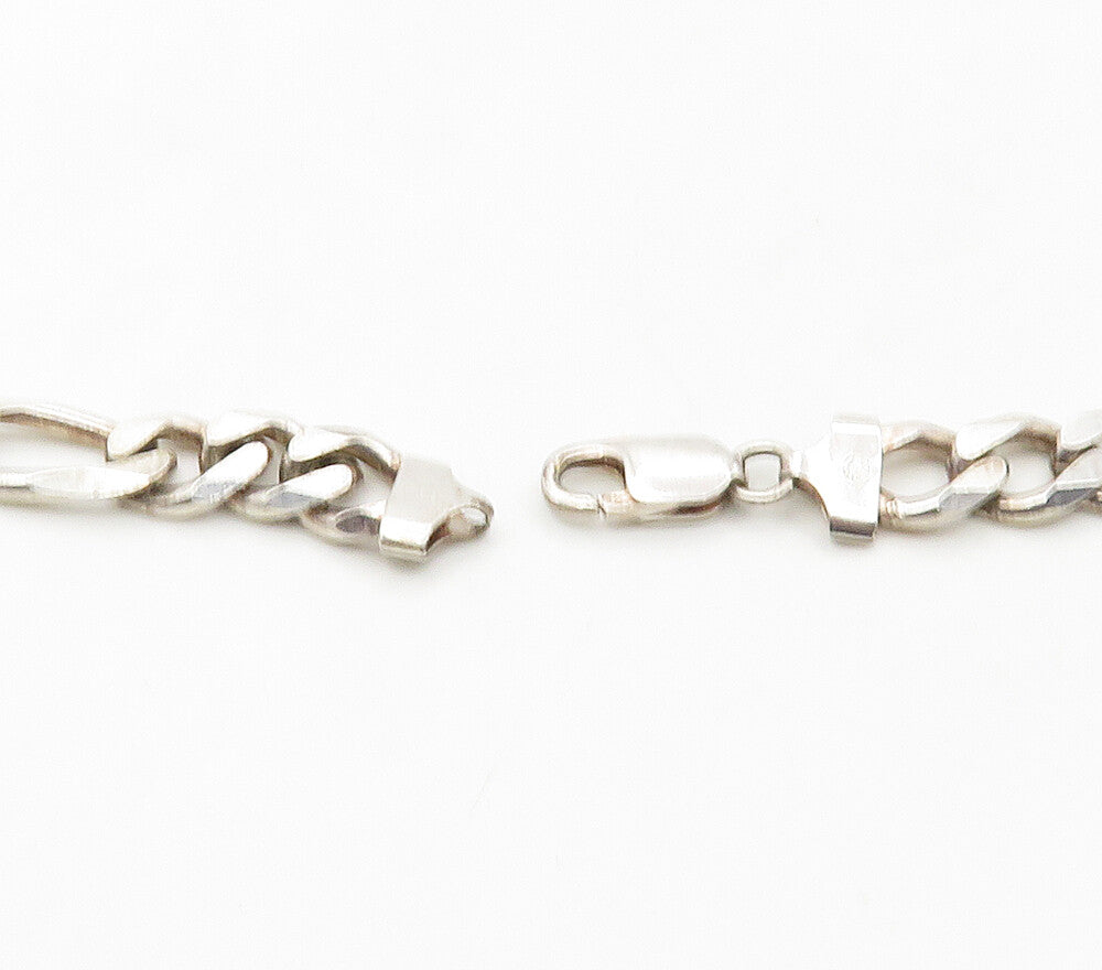 925 Sterling Silver  Vintage Shiny Minimalist Curb Link Chain Necklace  NE2639