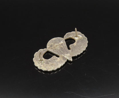 925 Sterling Silver  Vintage United States Military Parachute Wings Pin TR3429