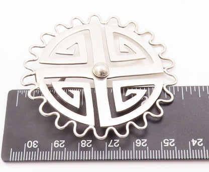 925 Sterling Silver Vintage Pendant BRENDA SCHOENFELD Spiral Pattern PT22902