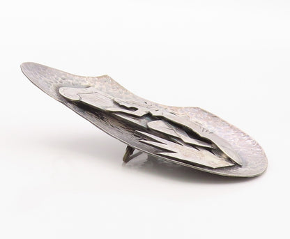 925 Sterling Silver Vintage Brooch Pin BEZALEL ISRAEL Figural Folk Art  BP12560