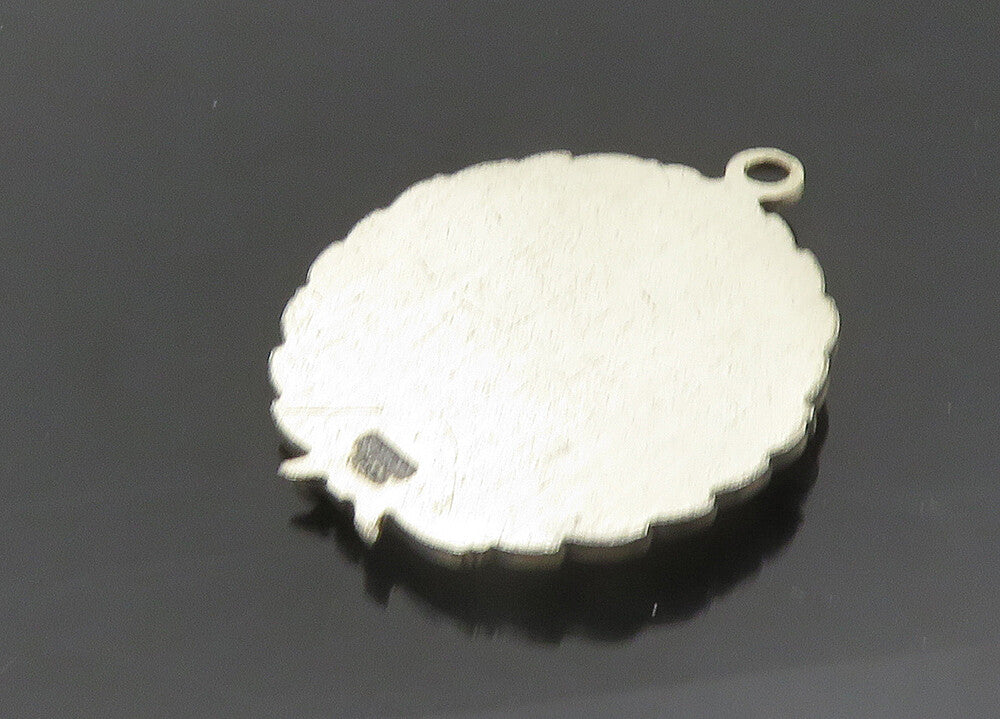 925 Sterling Silver  Vintage Antique American Legion Enamel Pendant  PT16324