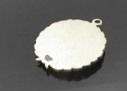 925 Sterling Silver  Vintage Antique American Legion Enamel Pendant  PT16324