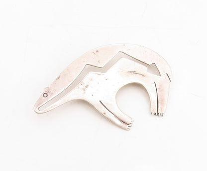 925 Sterling Silver Vintage Brooch Pin SOUTHWESTERN Cutout Animal BP11464