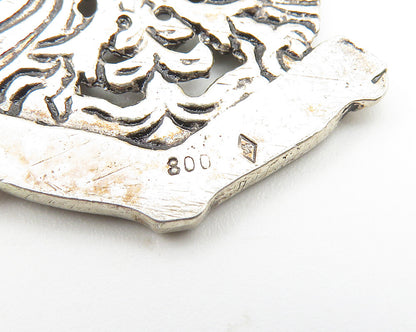 925 Sterling Silver  Vintage Osterreich Austria Emblem Drop Pendant  PT8328