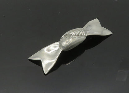 RJ GRAZIANO 925 Sterling Silver  Vintage Bow Tied Ribbon Brooch Pin  BP7970