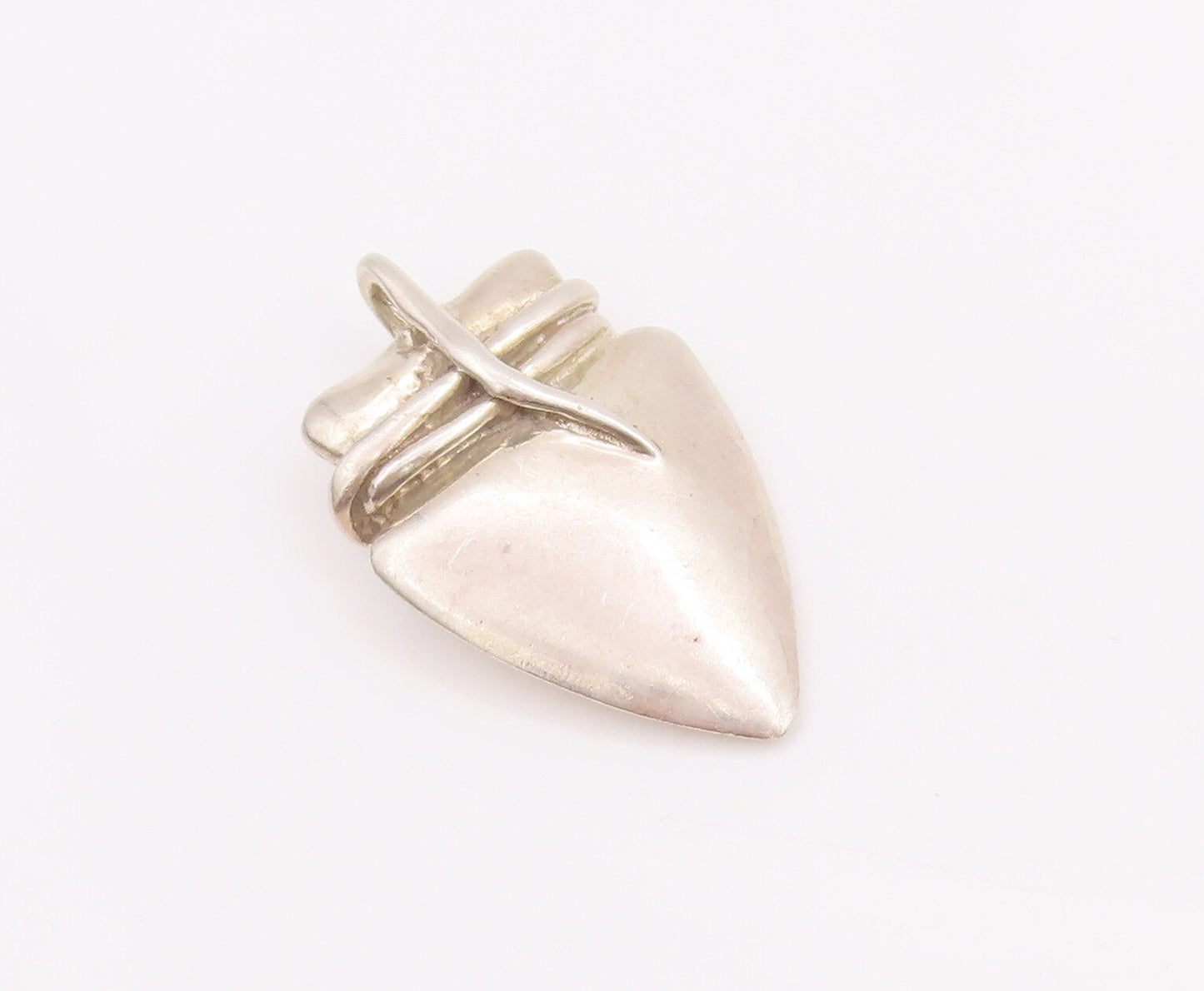 925 Sterling Silver Vintage Pendant GIDEON Carved Playing Top & Thread  PT22865