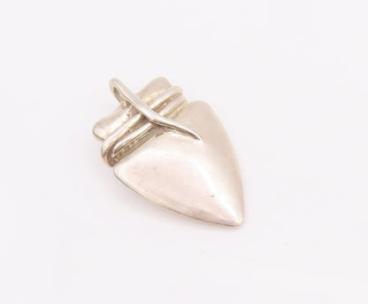925 Sterling Silver Vintage Pendant GIDEON Carved Playing Top & Thread  PT22865