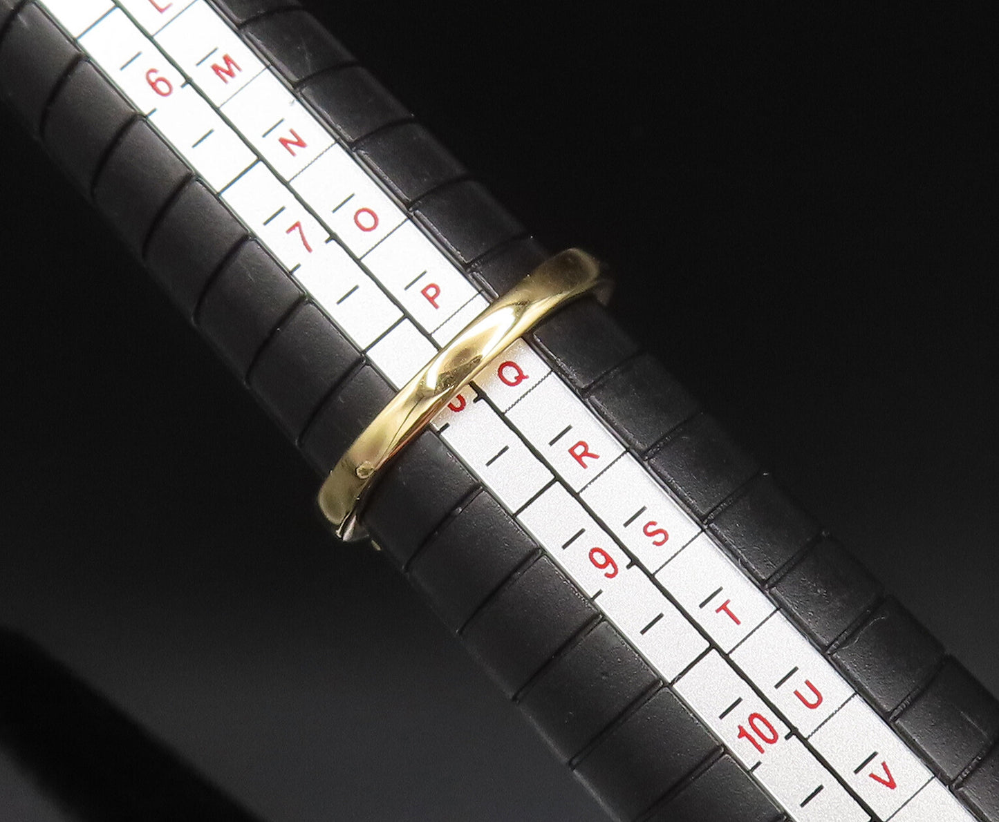 925 Silver  Vintage Gold Plated Marquise Ruby Pattern Ring Sz 8.5  RG25515