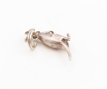 925 Sterling Silver Vintage Pendant Miniature Kangaroo With Baby Pouch  PT25378