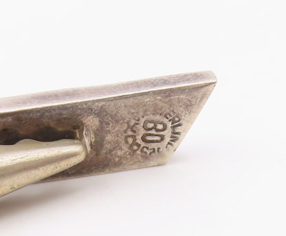 TAXCO 925 Sterling Silver  Vintage Abalone Shell Tie Clip  TR2932