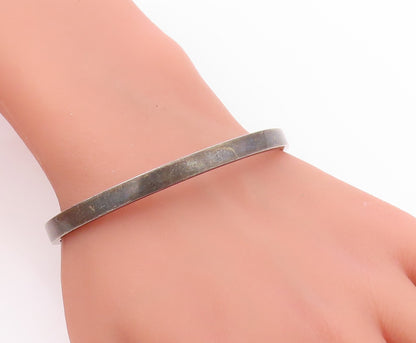 925 Sterling Silver Vintage Bracelet DENMARK Minimalist Classic Bangle  BT12032
