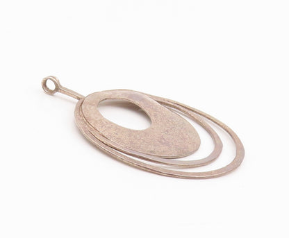 925 Sterling Silver Vintage Pendant SILPADA Hammered Concentric Circle  PT26015