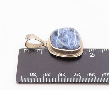 SILPADA 925 Sterling Silver  Vintage Cabochon Cut Sodalite Pendant  PT11976