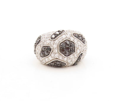 925 Sterling Silver Vintage Ring Designer Spinel & Topaz Inlay  Sz 7  RG31274