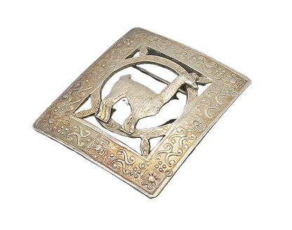 PERU 925 Sterling Silver  Vintage Antique Alpaca Animal Brooch Pin  BP6296