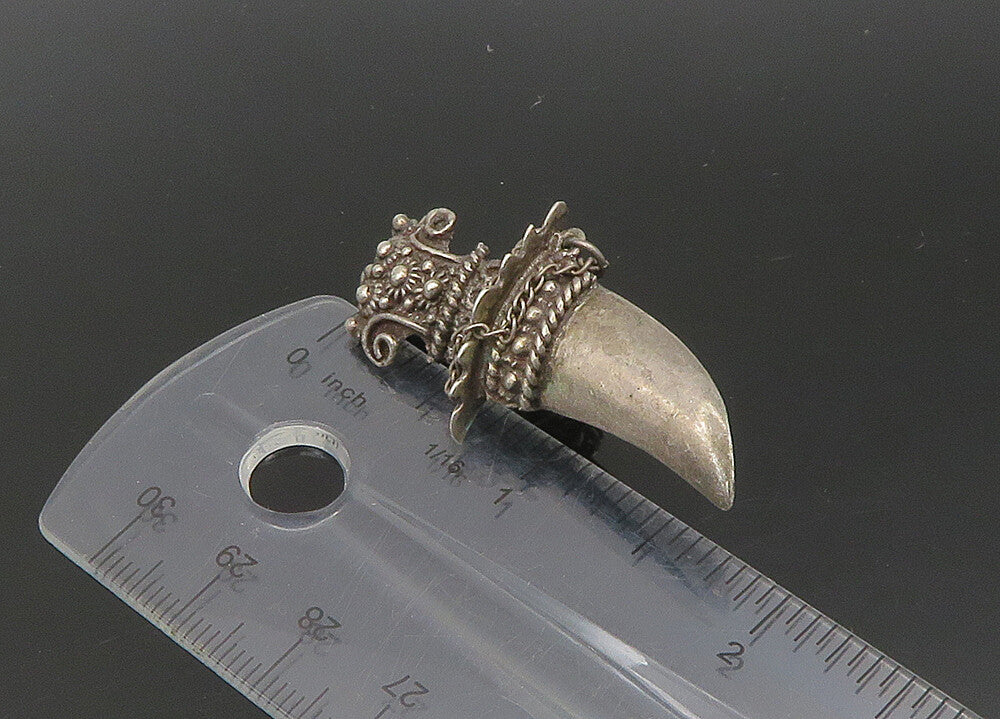 925 Sterling Silver  Vintage Sword Dagger Non Pierce Drop Earrings  EG11350