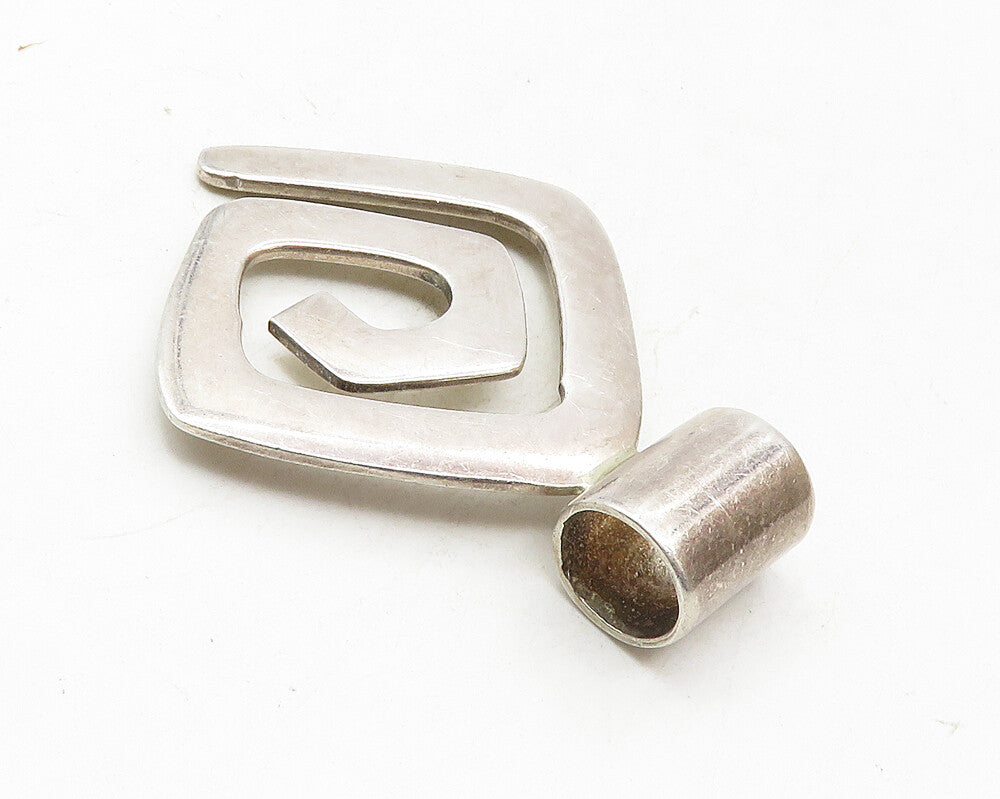 SILPADA 925 Sterling Silver  Vintage Shiny Smooth Spiral Slide Pendant  PT7658