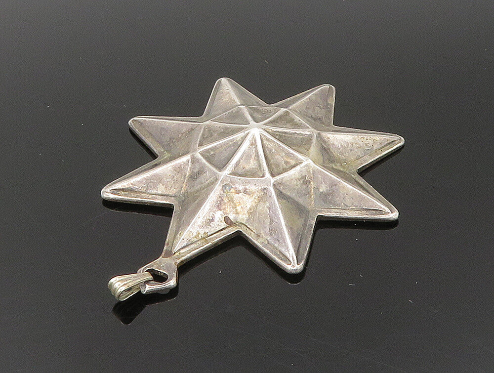 REED & BARTON 925 Sterling Silver  Vintage Christmas Star Pendant  PT19987