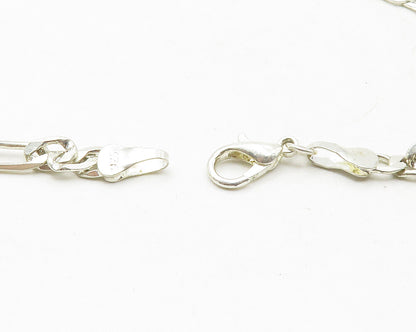 925 Sterling Silver  Yellow Topaz Oval Twist Link Shiny Chain Necklace  NE2156