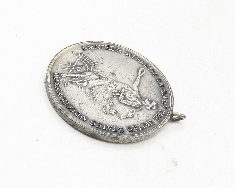 925 Sterling Silver  Vintage Antique US Amateur Athletic Union Pendant  PT7805