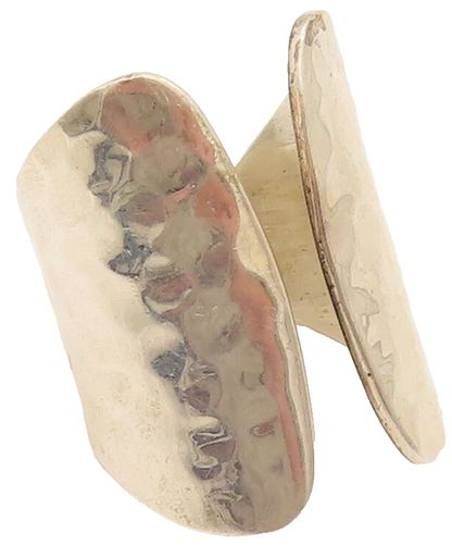 DDD MEXICO 925 Sterling Silver Vintage Hammered Wrap  Ring Sz 10  RG26315
