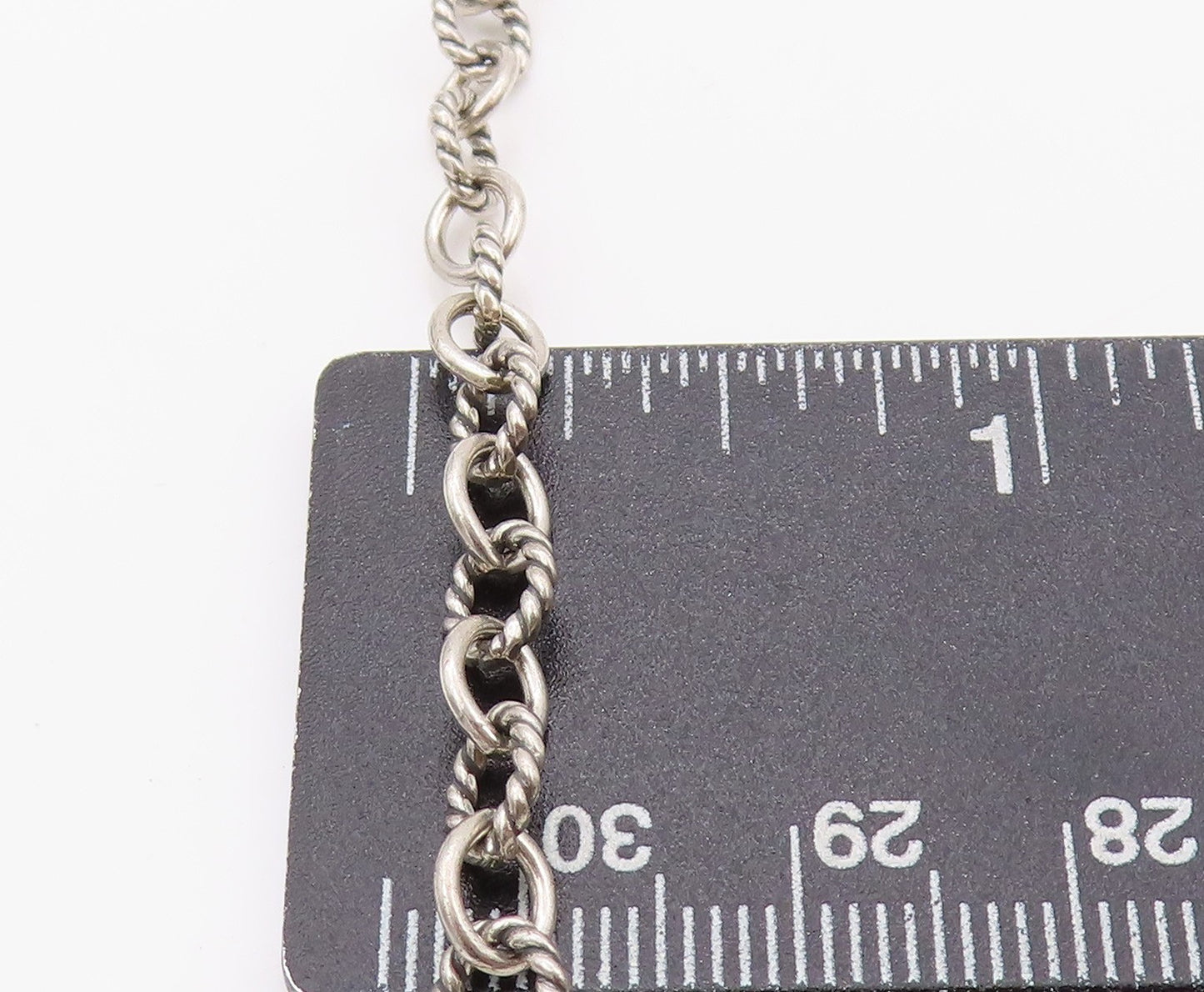 925 Sterling Silver Vintage Necklace CAROLYN POLLACK Swirly Designer Cut  NE4504