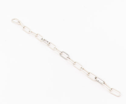 925 Sterling Silver Vintage Bracelet PANDORA Cutout Oval Rings Linked  BT10439