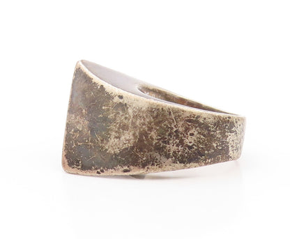 925 Sterling Silver Vintage Ring PALIN SPAIN Dark Tone Designer  SZ 6  RG32063