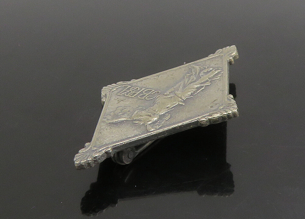 925 Sterling Silver  Vintage Antique Girls Athletic League Brooch Pin  BP9018