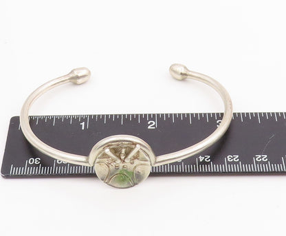 925 Sterling Silver Vintage Bracelet CHRIS ANDERSON Musical Drum Cuff  BT11951