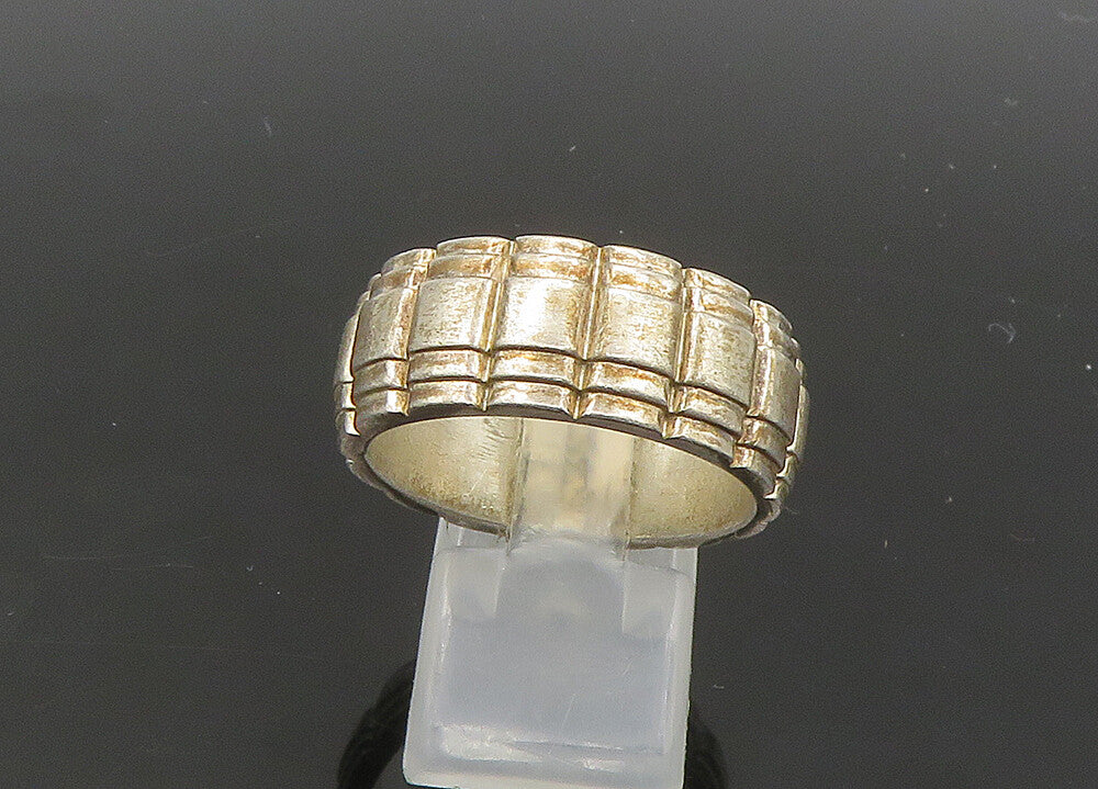 LONDON LINKS 925 Silver  Vintage Fluted Pattern Band Ring Sz 10  RG20913
