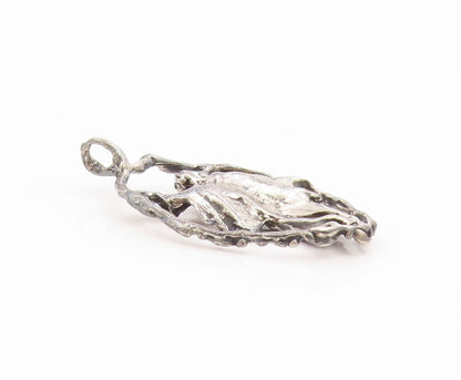925 Sterling Silver Vintage Pendant Moses Holding The 10 Commandments  PT26169