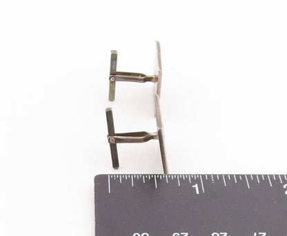 18k Gold & 925 Sterling Silver Vintage Cufflinks Peruvian Inca Bird Motif TR4236