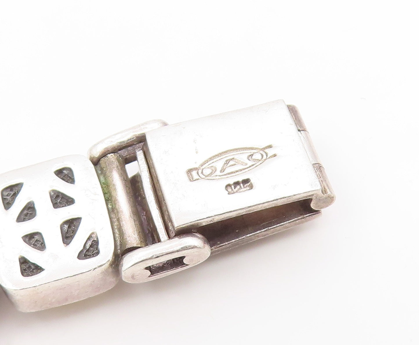 925 Sterling Silver Vintage Bracelet DEBORAH ARMSTRONG Citrine Chain  BT11935