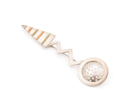 925 Sterling Silver Vintage Brooch MEXICO Cutout Wine Opener Design   BP11545