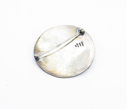 CARSI MEXICO 925 Silver  Vintage Dark Tone Modernist Bubbles Brooch Pin BP1371