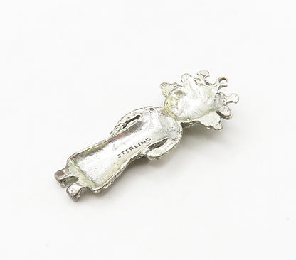 SOUTHWESTERN 925 Silver Vintage Traditional Masked Figure Pendant PT13022