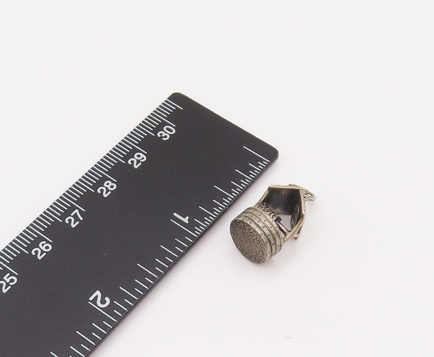 DANECRAFT 925 Sterling Silver  Vintage Mini Water Well Charm Pendant  PT22069