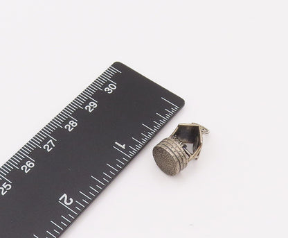 DANECRAFT 925 Sterling Silver  Vintage Mini Water Well Charm Pendant  PT22069