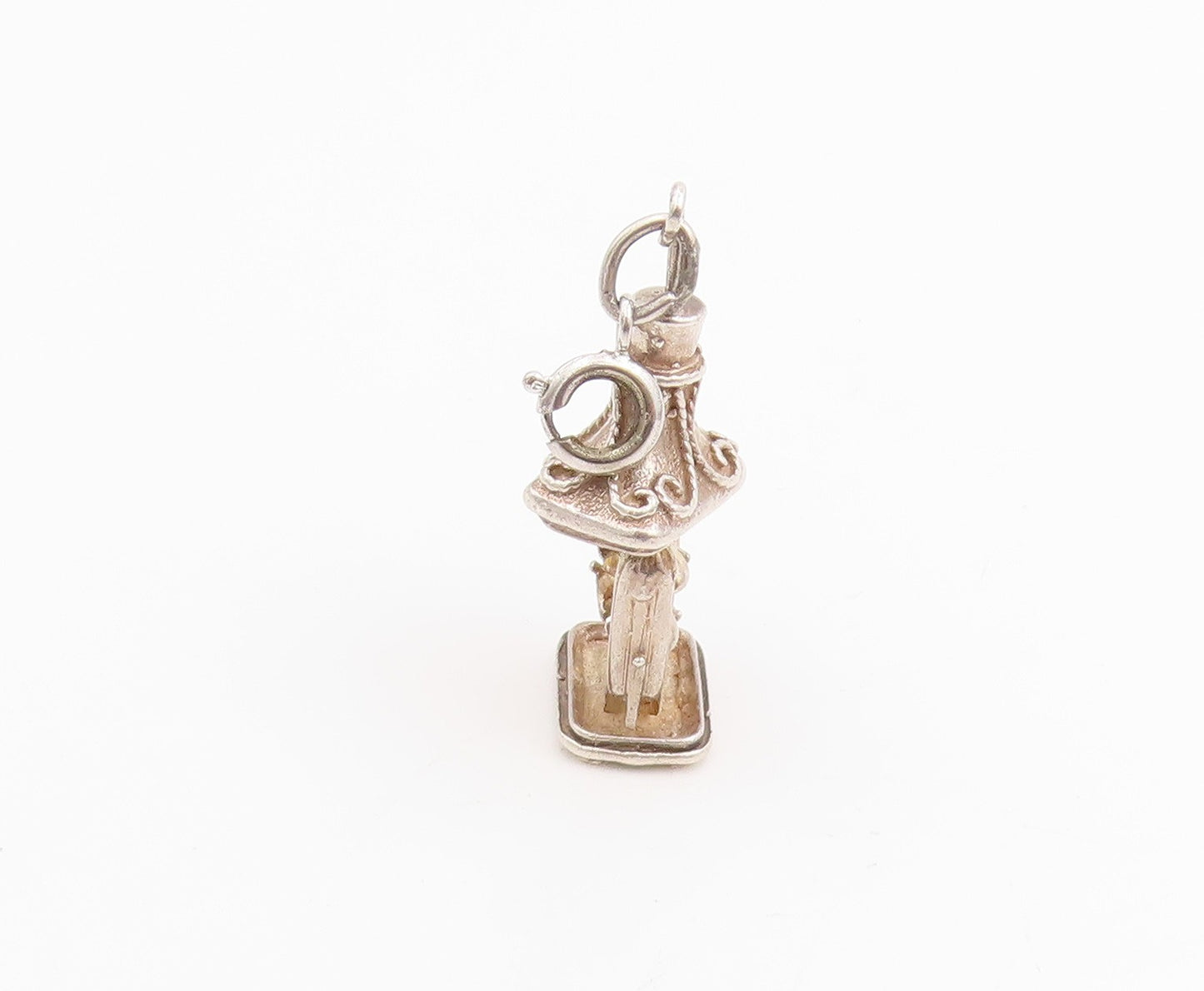 925 Sterling Silver Vintage Pendant 3D Miniature Potbelly Stove Charm  PT25244