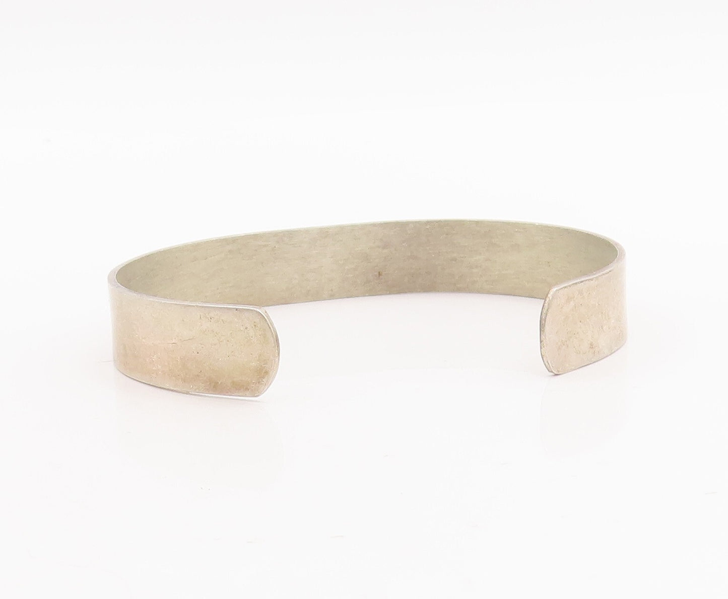 925 Sterling Silver Vintage Bracelet ALWAND VAHAN Minimalist Cuff  BT10688