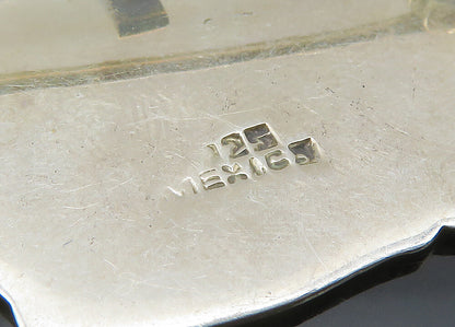 MEXICO 925 Sterling Silver  Vintage Kittens In A Basket Brooch Pin  BP8906