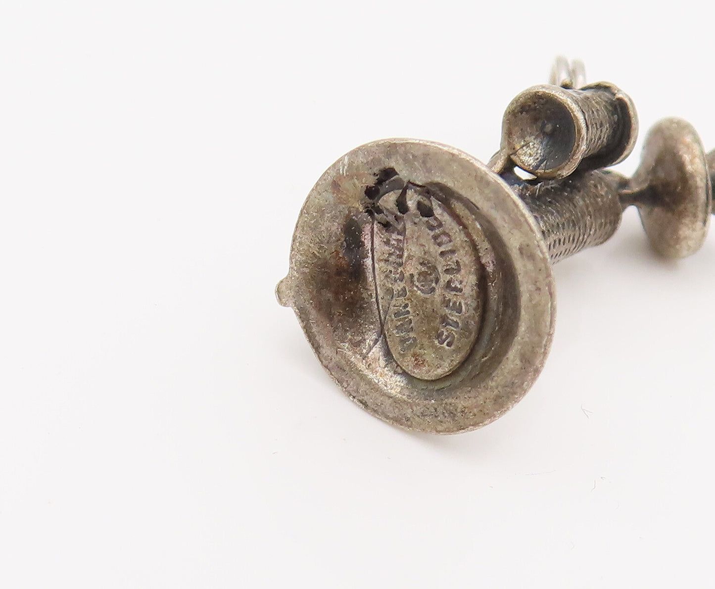 DANECRAFT 925 Sterling Silver Vintage Mini Old Telephone Charm Pendant PT22071