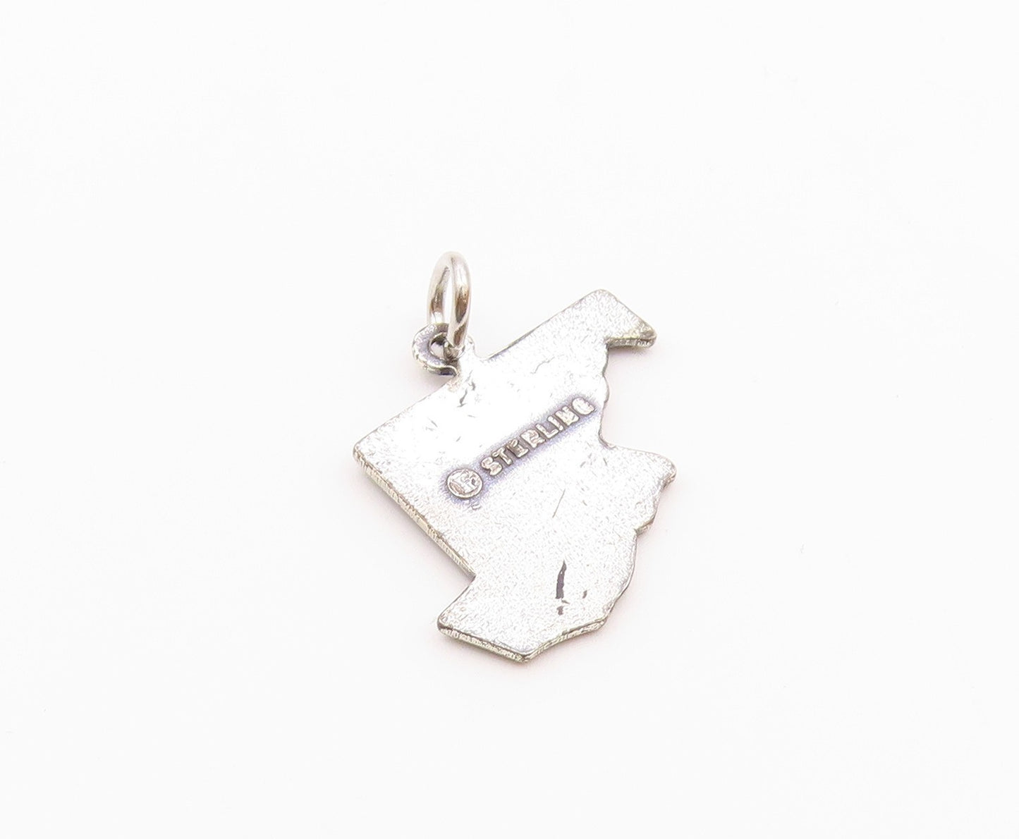 925 Sterling Silver  Vintage Maryland State Souvenir Pendant  PT21206
