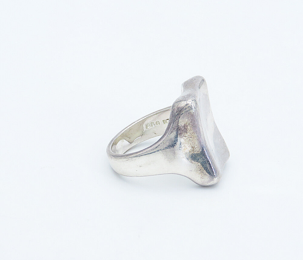 RLM STUDIO 925 Sterling Silver  Vintage Shiny Square Band Ring Sz 10  RG8568