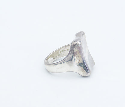 RLM STUDIO 925 Sterling Silver  Vintage Shiny Square Band Ring Sz 10  RG8568